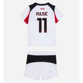 Dětské fotbalový komplet AC Milan Christian Pulisic #11 Venkovní košile 2025-26 Krátkým Rukávem